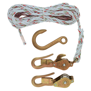 Klein Tools Block and Tackle with Guarded Hooks 750 lb 25 ft
