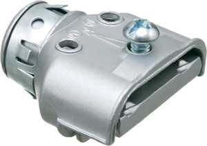 Arlington ST Snap-Tite Series Flexible Clamp-on Duplex Connectors 3/8 in Straight Set Screw