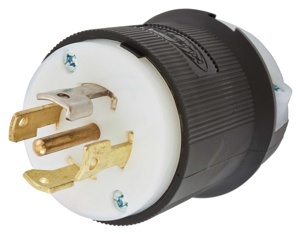Hubbell Wiring Straight Locking Plugs 30 A 277/480 V 4P5W L22-30P Insulated Twist-Lock® Insulgrip® Dry Location