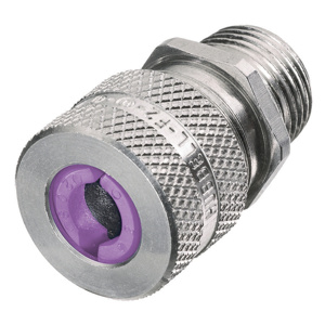 Hubbell Wiring SHC Series Liquidtight Strain Relief Cord Connectors 1 in Aluminum 0.750 - 0.880 in