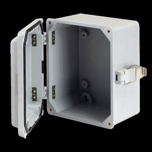 nVent HOFFMAN Wall Mount Hinged Cover Weatherproof Enclosures Fiberglass 10 x 10 x 6 in NEMA 4X