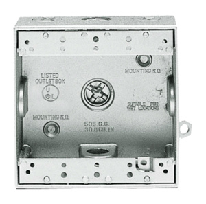 BD5-3/4 2G WP ALUM OUTLET BOX
