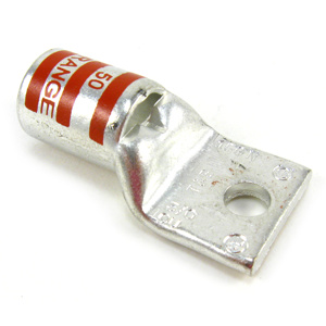 ABB Thomas & Betts Blackburn Standard Barrel Compression Lugs 1/4 in 1 Hole Orange 3/0 AWG