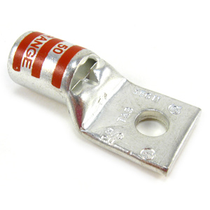 ABB Thomas & Betts Blackburn Standard Barrel Compression Lugs 5/16 in 1 Hole Orange 3/0 AWG