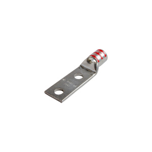 ABB Thomas & Betts Blackburn Standard Barrel Compression Lugs 1/2 in 2 Hole Red 350 kcmil