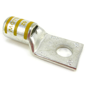 ABB Thomas & Betts Blackburn Standard Barrel Compression Lugs 1/2 in 1 Hole Yellow 4/0 AWG