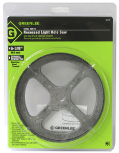 Emerson Greenlee 357 Steel Recessed Light Hole Saws 6-3/8 in Steel