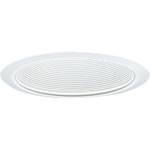 Progress Lighting Recessed Trim Series 6 in Step Baffle Trims Incandescent Baffle - White 6 in