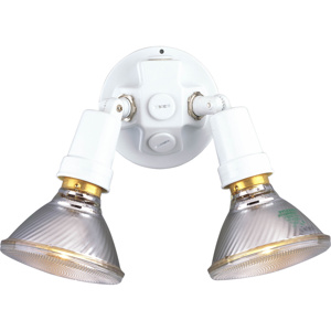 Progress Lighting Lampholder Series Twin-head Floodlights Halogen White