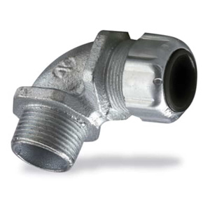 ABB Thomas & Betts Ranger 4900-NM Series Liquidtight Strain Relief 90 Degree Cord Connectors 3/4 in Nylon 0.125 - 0.375 in