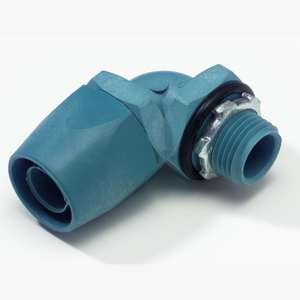 ABB Thomas & Betts 6300 Series 90 Degree Nonmetallic Liquidtight Connectors Non-insulated 1/2 in Compression x Threaded Thermoplastic