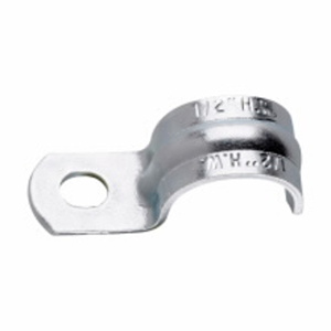 Eaton Crouse-Hinds Snap-on Clamps 1/2 in Pipe Strap, One Hole Stainless Steel 316