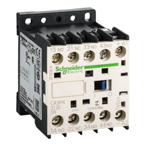 Schneider Electric TeSys™ K Control Relays 12 VDC 3 NO 1 NC DIN Rail, Panel