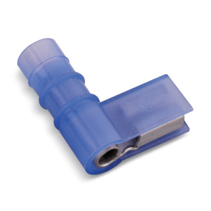 ABB Thomas & Betts Female Insulated 90 Degree Disconnect Flags 16 - 14 AWG Blue Nylon