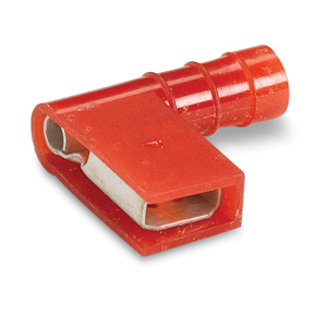ABB Thomas & Betts Female Insulated 90 Degree Disconnect Flags 22 - 18 AWG Red
