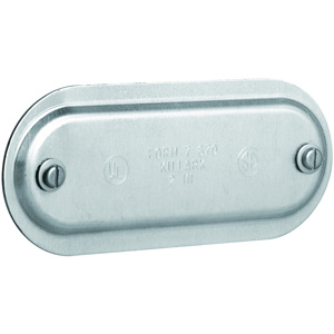 Hubbell-Killark Electric Duraloy Form 7 Series Conduit Body Covers 3-1/2 in Stamped steel Natural
