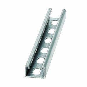 Eaton B-Line B42SH Slotted Strut Channels 1-5/8" x 1" Single, Slotted Hot-dip Galvanized