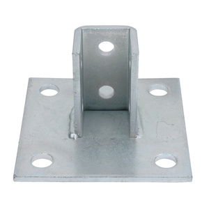 Thomas & Betts ABB Strut Channel Post Bases Stainless Steel Stainless Steel