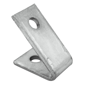 Thomas & Betts ABB Strut Channel Closed Angles 45 deg Steel Silver Galvanized