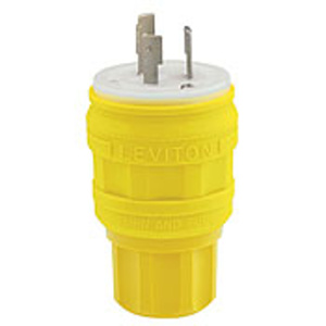 Leviton Wetguard® Locking Plugs 20 A 125 V 2P3W L5-20P Uninsulated Wetguard® Wet Location