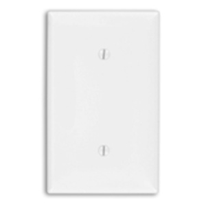 Leviton Standard Blank Wallplates 1 Gang White Nylon Strap