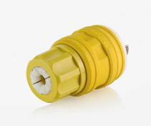 Leviton Wetguard® Locking Plugs 20 A 125/250 V 3P3W Non-NEMA Uninsulated Wetguard® Wet Location