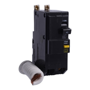 Square D QOB™ GFEP Molded Case Bolt-on Circuit Breakers 40 A 120/240 VAC 10 kAIC 2 Pole 1 Phase