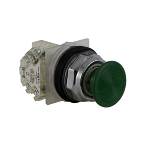 Square D Harmony™ 9001KR Momentary Push Button Operators 30 mm No Illumination 2 Position Metallic [None] Green