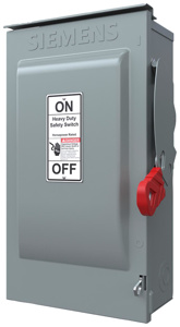 Siemens Heavy Duty Non-fused Disconnects 60 A NEMA 1 600 VAC