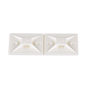 Panduit 4-way Cable Tie Mounts White Adhesive Mount