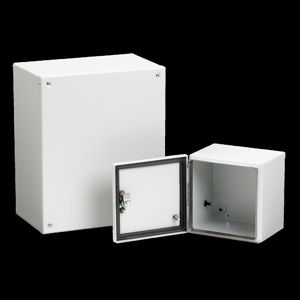 nVent HOFFMAN A53 INLINE™ EMC Hinged Latching N1 Enclosures 350 x 300 x 200 mm Hinged Steel NEMA 1