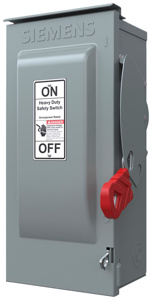 Siemens Heavy Duty Fused Disconnects 30 A NEMA 1 600 VAC