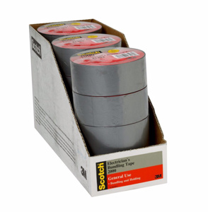 3M Electricians Duct Tape 50 yd x 2 in 6 mil Gray
