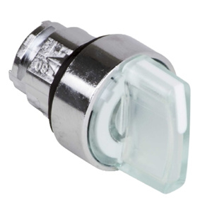 Square D Harmony® ZB4 22 mm Selector Switch Heads Selector Switch 3 Position IEC 22mm Metal White