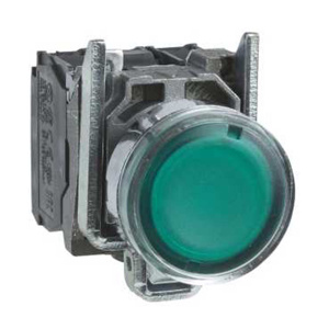 Square D Harmony™ XB4 Push Buttons 22 mm IEC Illuminated Metallic Green
