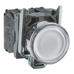Square D Harmony® XB4 Illuminated 22 mm Pilot Lights 22 mm White IEC 22mm Metal