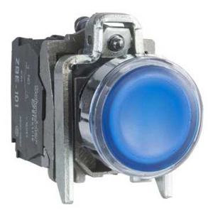 Square D Harmony™ XB4 Push Buttons 22 mm IEC Illuminated Metallic Blue