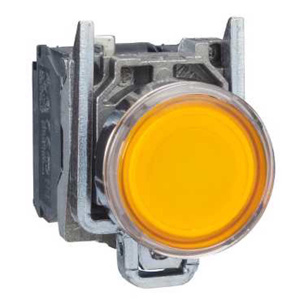 Square D Harmony® XB4 Illuminated 22 mm Pilot Lights 22 mm Yellow IEC 22mm Metal