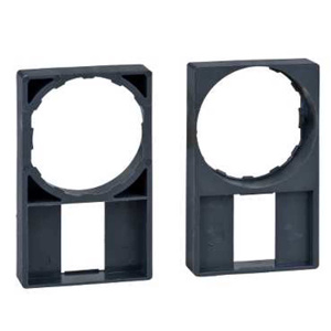 Square D Harmony® ZBZ Series Legend Plates 22 mm Blank Black