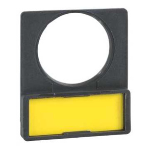 Square D Harmony® ZBY Series Legend Plates 22 mm Blank Black