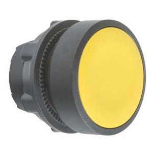Schneider Electric Harmony™ ZB5AA Flush Push Button Heads 22 mm No Illumination Plastic [None] Yellow