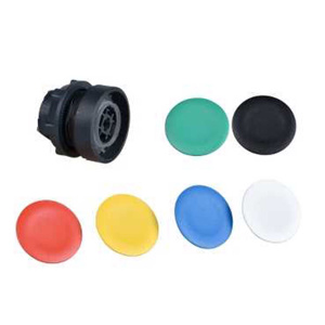 Schneider Electric Harmony™ ZB5AA Flush Push Button Heads 22 mm No Illumination Plastic [None] Black/Blue/Green/Red/Yellow/White