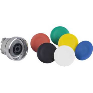 Square D Harmony® ZB4B Push Button Heads 22 mm Black/Blue/Green/Red/Yellow/White IEC 22mm Metal