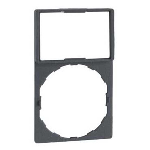 Square D Harmony® ZBY Legend Plates 22 mm Blank Black