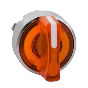 Square D Harmony® ZB4 22 mm Selector Switch Heads Standard Knob 3 Position Orange