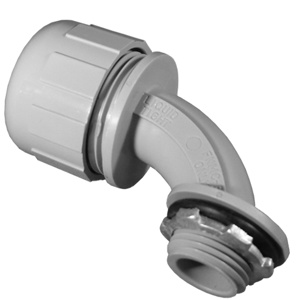 Appleton Emerson 90 Degree Nonmetallic Liquidtight Connectors 1/2 in Nylon Non-insulated Compression x Threaded