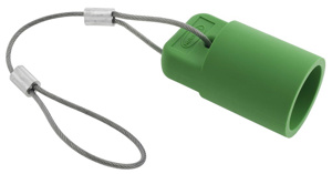 Hubbell Wiring HBLFCA Series Single Pole Protective Caps 400 A Female 600 V Green