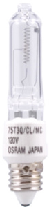 Sylvania Super Q® Ecologic® Series Single End Quartz Lamps T3 75 W Miniature Candelabra (E11)