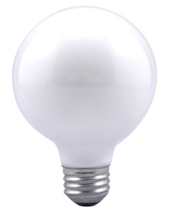 Sylvania G25 Incandescent Lamps 120 V 25 W 150 lm 2850 K Medium