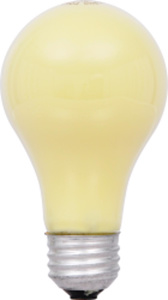 Sylvania A19 Series Bug Light Yellow Incandescent A-line Lamps A19 60 W Medium (E26)